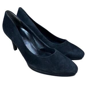 Paul Green 3836-02 Black Suede Pump Women's Size 6.5 (US 9) New Without Box